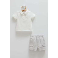 Caramell Şort Takım Gri