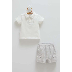 Caramell Şort Takım Gri