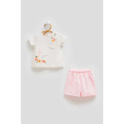 Caramell Pembe Şort Takım