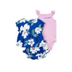 Carter's Kız Bebek 3'lü Set Mavi