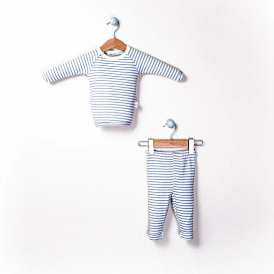 Coala Bamboo Çizgili Pijama Takımı