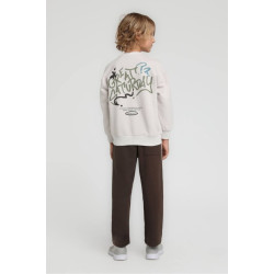 Escabel Şerit Detay Pantolon Kahve 