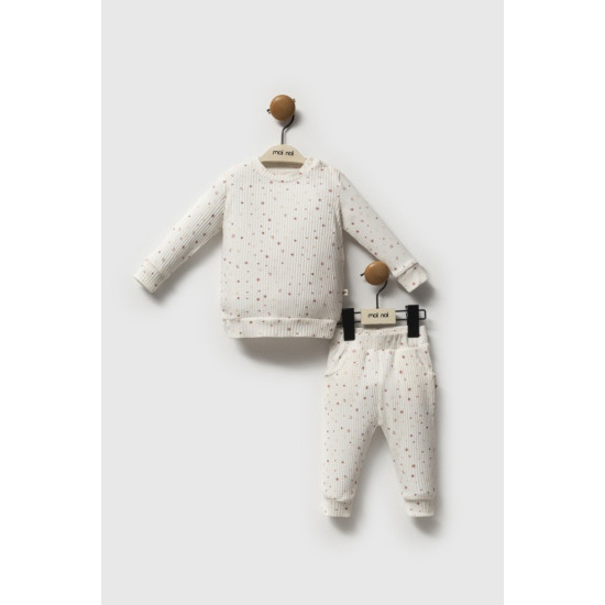 Moi Noi Ekru Fitilli Takım