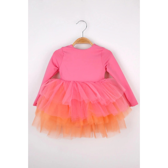 Lily Pembe Balerin Elbise