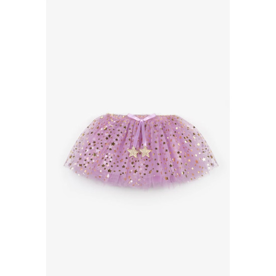 Lily Lila Yıldız Detaylı Tütü Etek