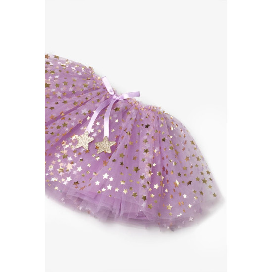 Lily Lila Yıldız Detaylı Tütü Etek