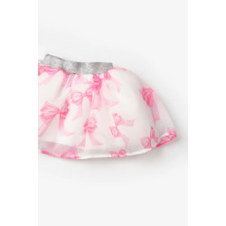 Lily Fuşya Fiyonk Detaylı Etek