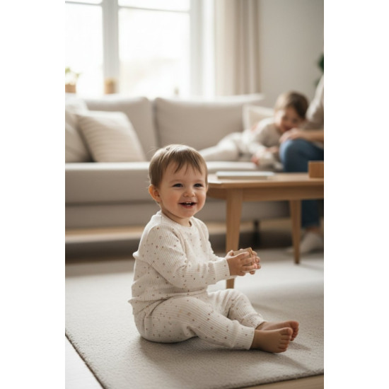 Moi Noi Ekru Fitilli Takım