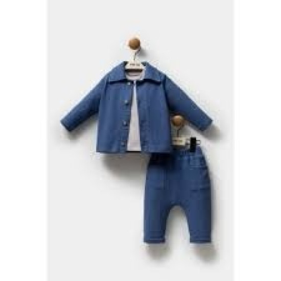 Moi Noi Navy Blue Ceketli Takım Moi Noi Navy Blue Ceketli Takım