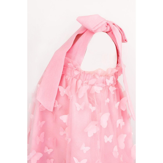 Lily Kelebek Elbise Pembe Lily Kelebek Elbise Pembe