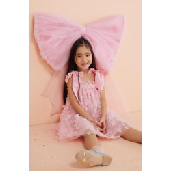 Lily Kelebek Elbise Pembe