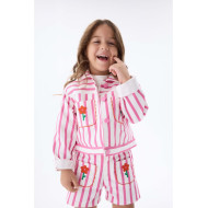 Mamino Pembe Çizgili Şort 