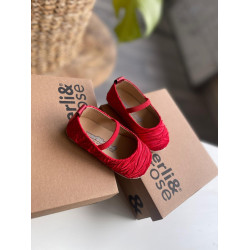 Merli Rose Kırmızı Kumaş Babet 