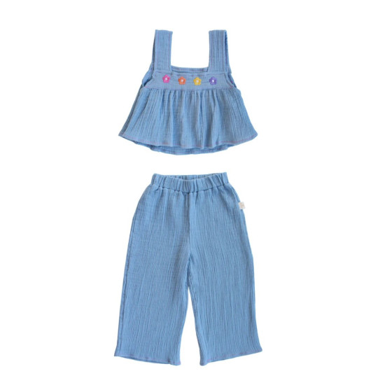 Mielakids Flouncy Müslin Set Sky Blue