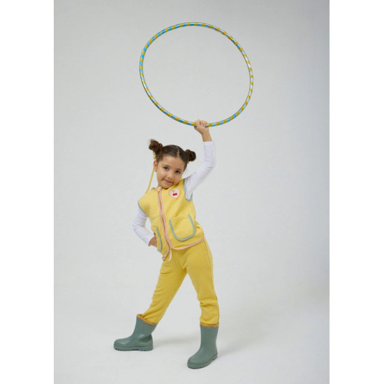 Miela Kids Kontrast Biyeli Yelek Yellow