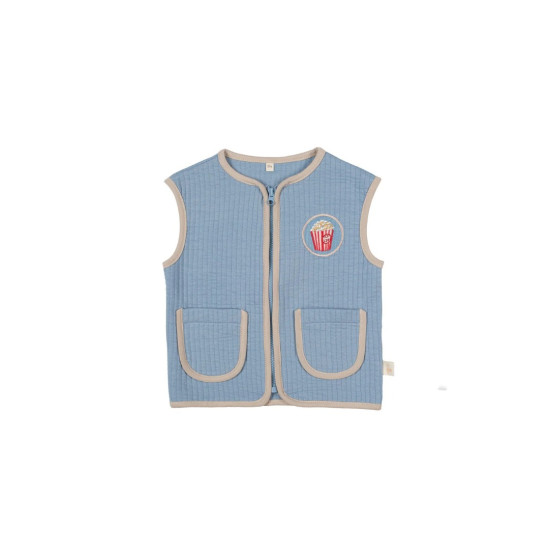 Miela Kids Kontrast Biyeli Yelek Sky Blue