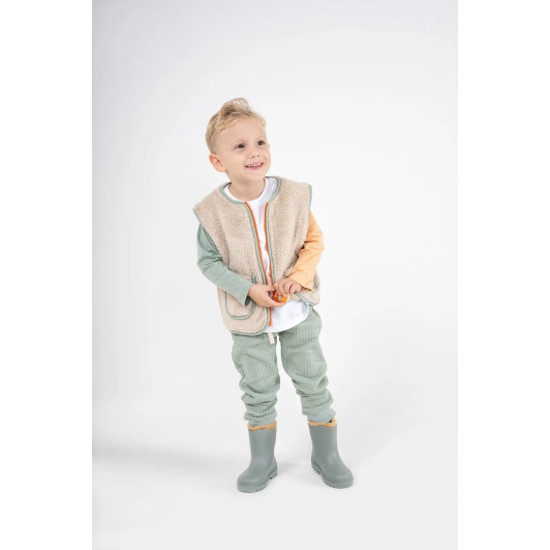 Mielakids Slogan Nakışlı Peluş Yelek
